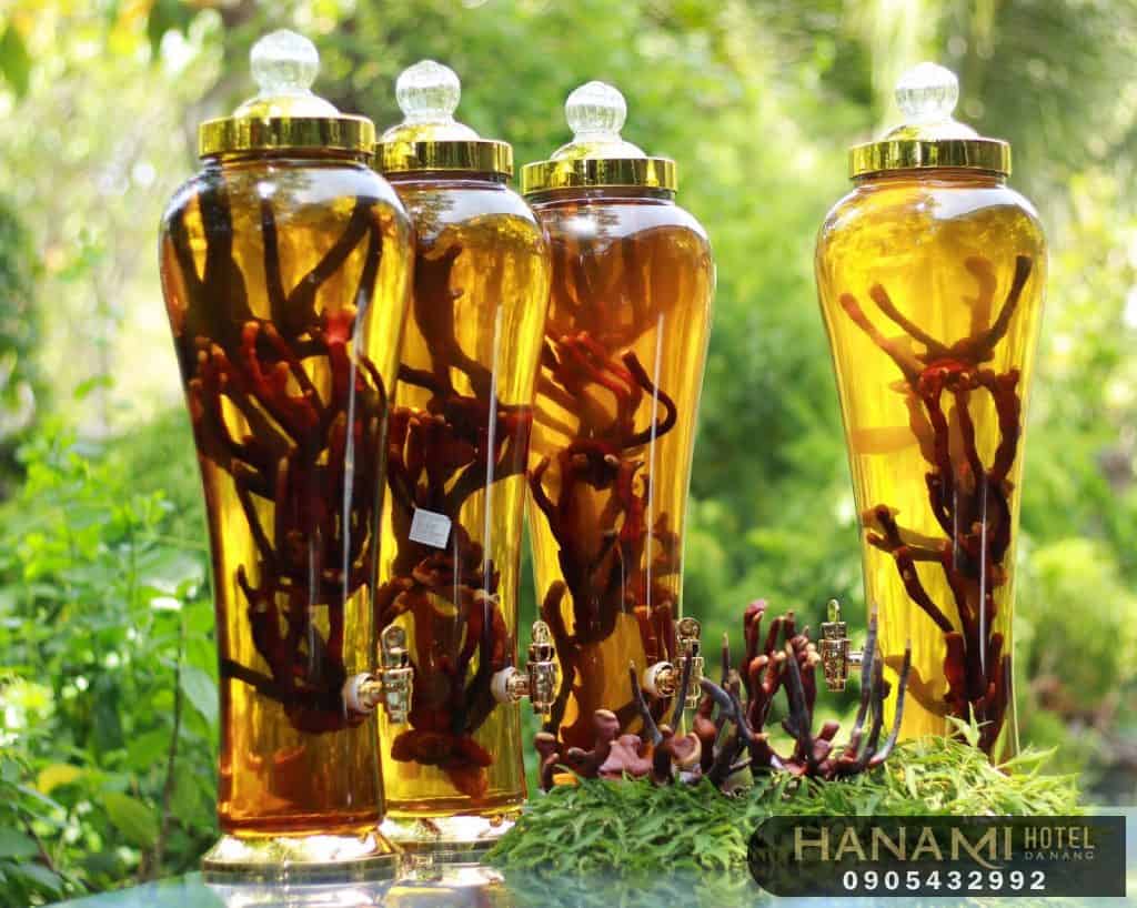 liquor-infusing jars in Da Nang