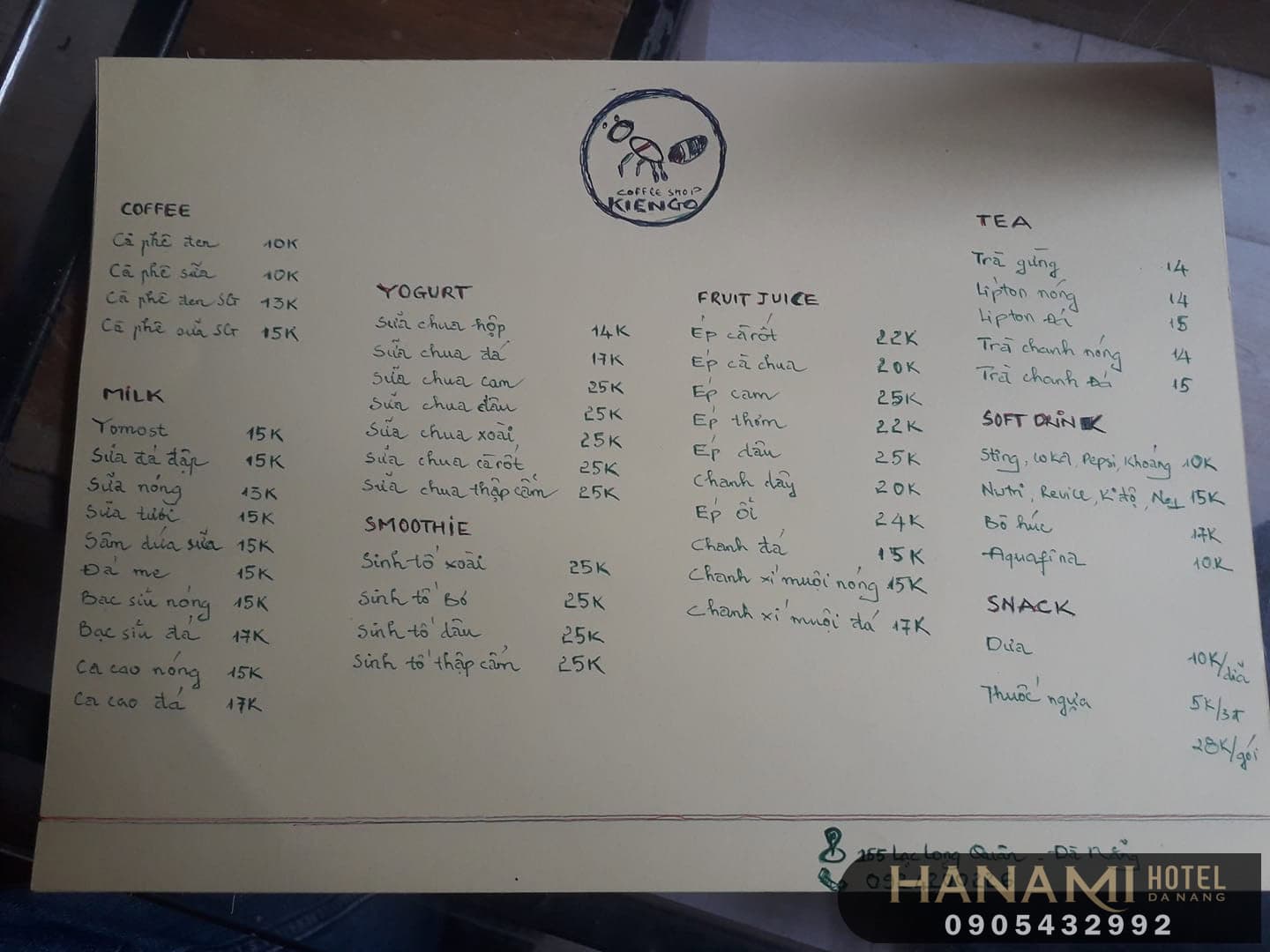 quán cafe ở Hòa Khánh Đà Nẵng