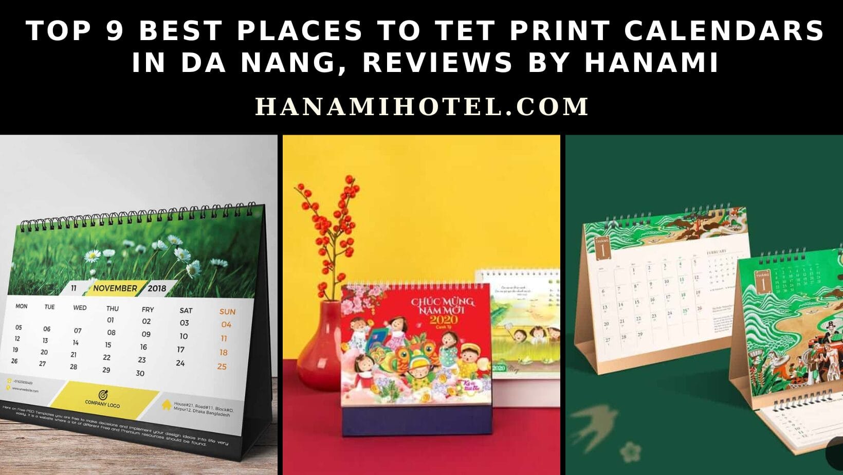 best places to Tet print calendars in Da Nang