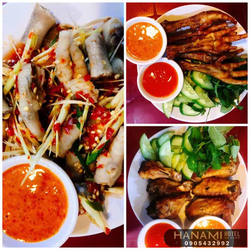 Grilled chicken feet in Da Nang