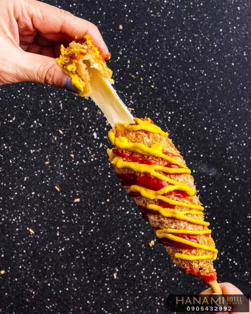 best cheese hotdog spots in Da Nang