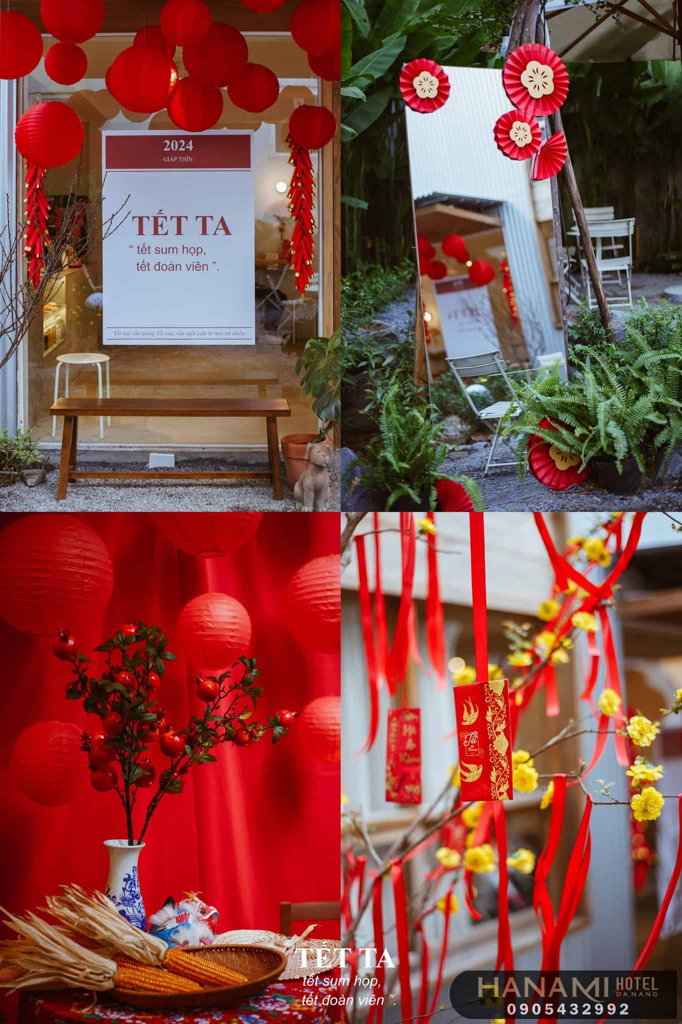 quán cafe trang trí Tết đẹp ở Đà Nẵng