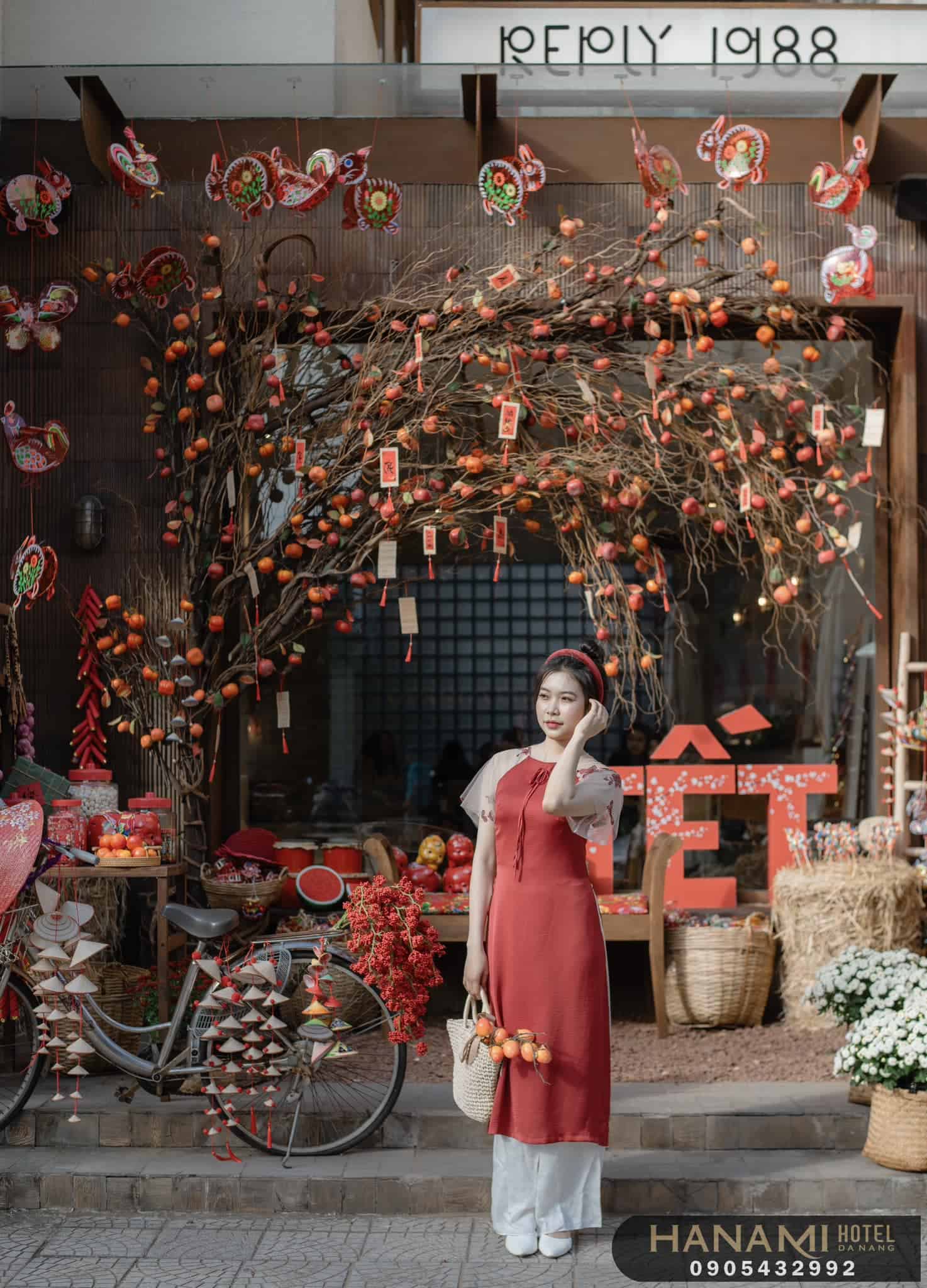 quán cafe trang trí Tết đẹp ở Đà Nẵng