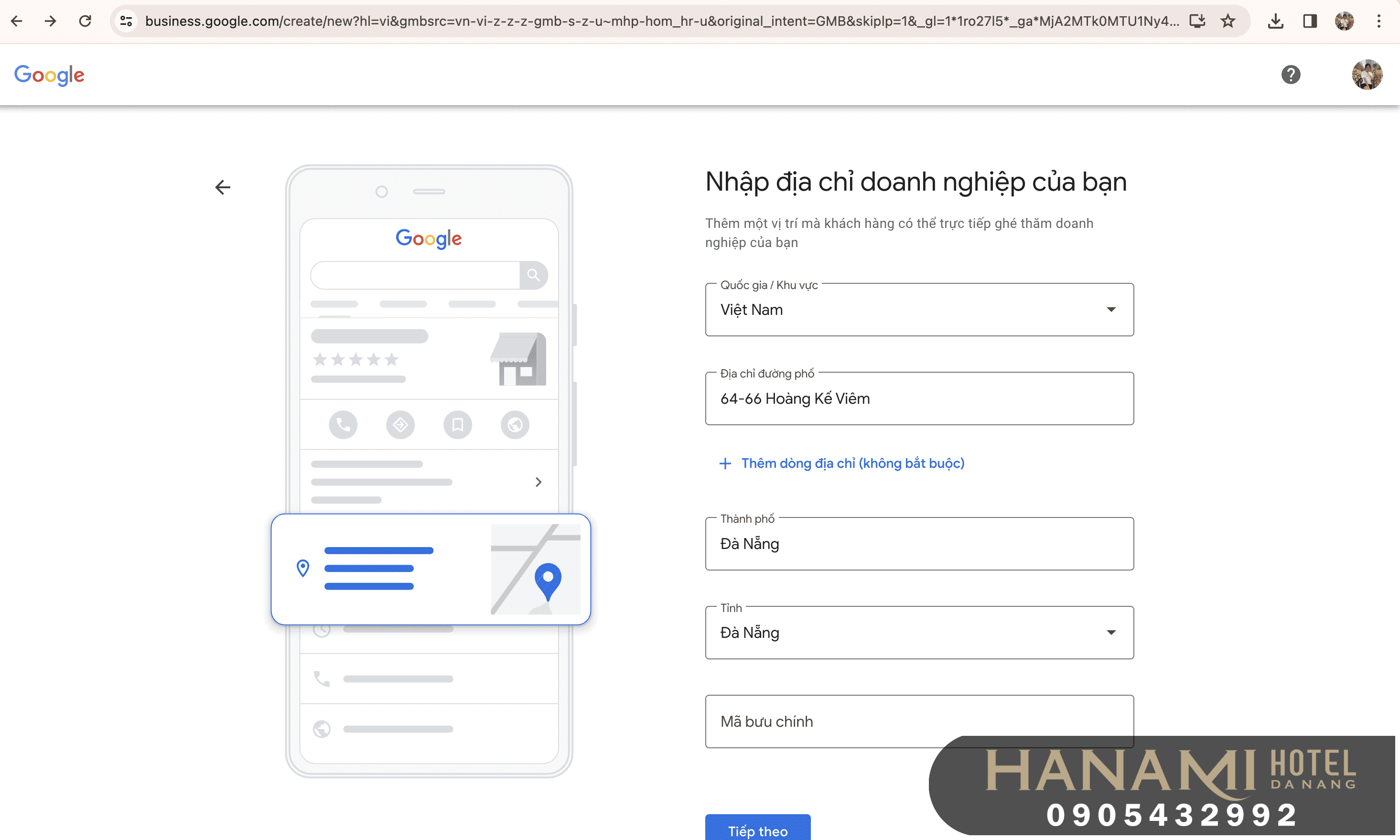 Hướng dẫn cách đăng ký Google map cho khách sạn chi tiết 6 Cách đăng ký Google Maps cho khách sạn