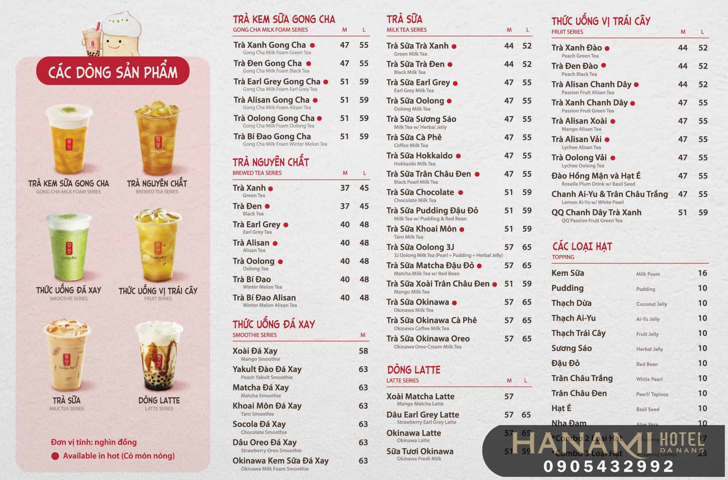 oolong milk tea shops in Da Nang