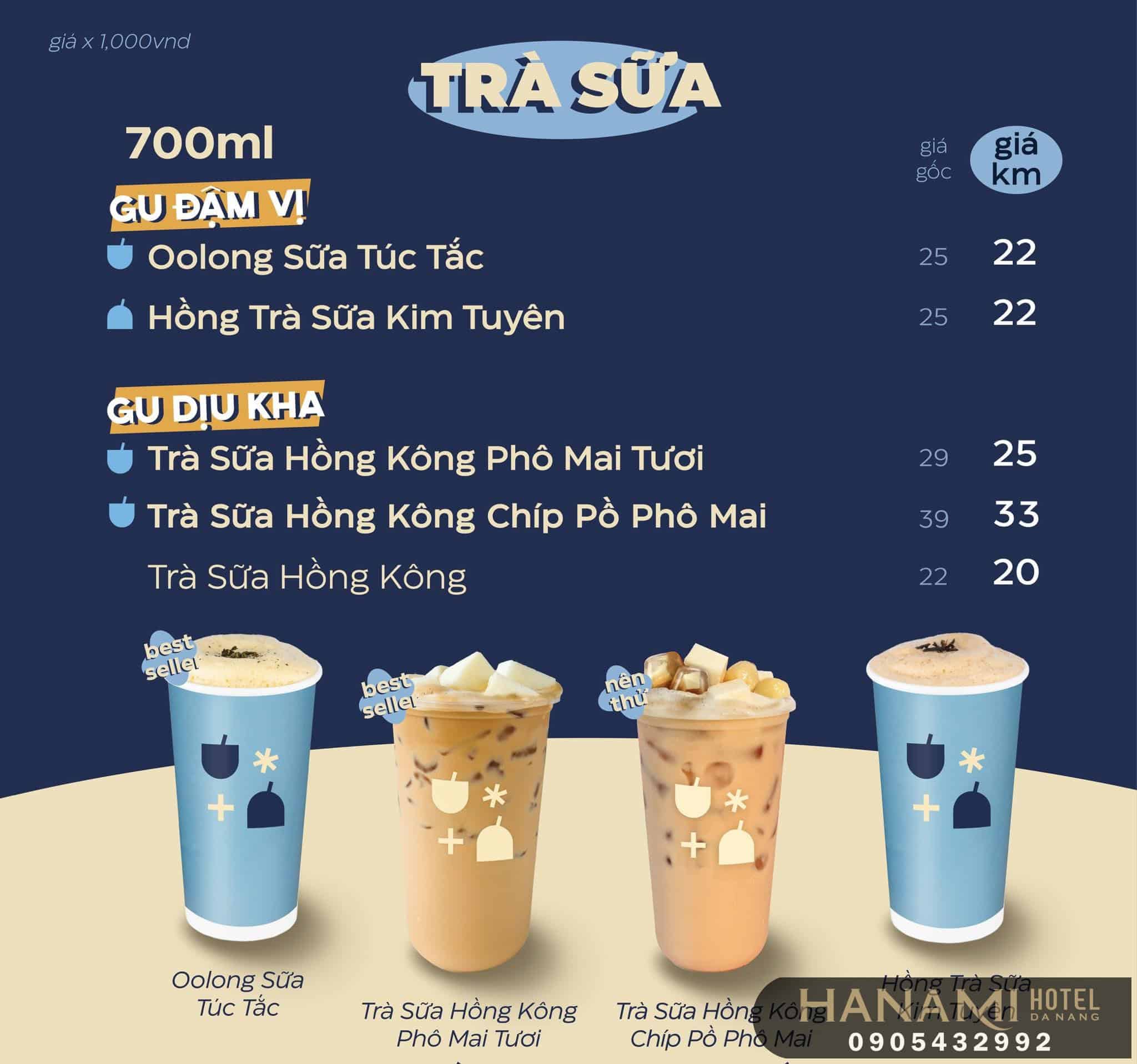 Top 10 rich taste of oolong milk tea shops in Da Nang 12 oolong milk tea shops in Da Nang