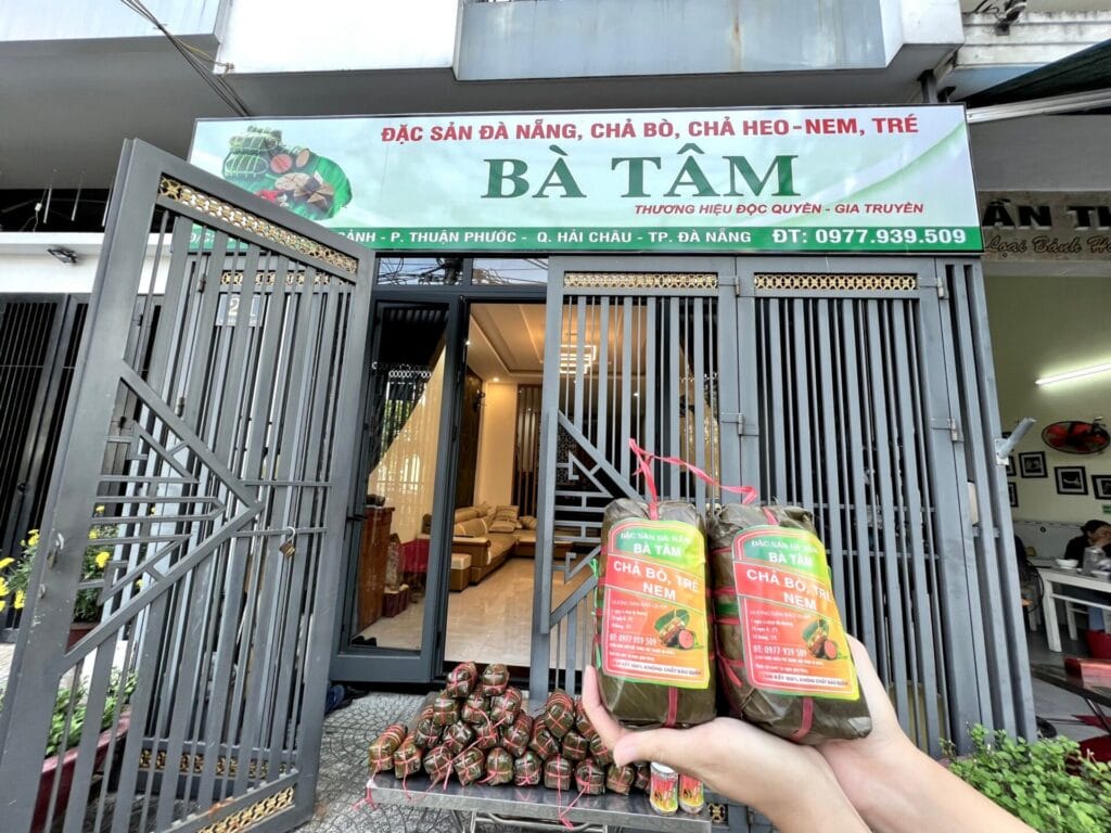 Review chả bò Đà Nẵng - Đặc sản làm quà nổi tiếng 1 Chả bò bà Tâm