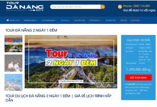 TourDaNangCity chuyên tổ chức tour du lịch Đà Nẵng uy tín chất lượng