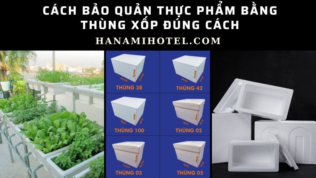 cách bảo quản thực phẩm bằng thùng xốp